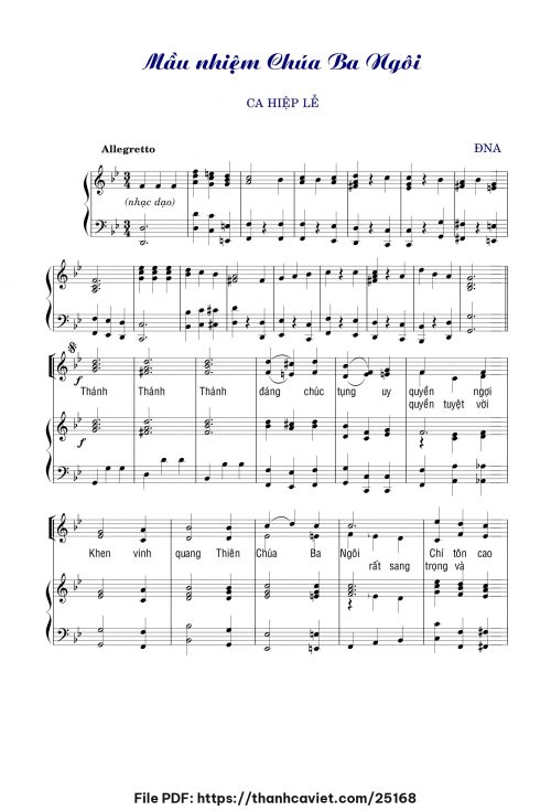Mầu nhiệm Chúa Ba Ngôi - Đặng Ngọc Ẩn - trang 1