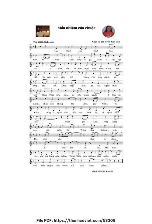 Mầu nhiệm Cứu Chuộc - Trần Kim Lan - trang 1