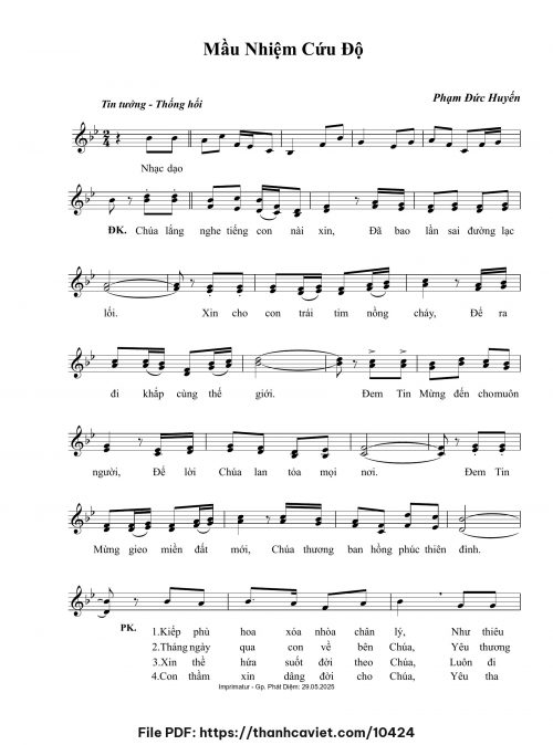 Mầu nhiệm cứu độ - Phạm Đức Huyến - trang 1