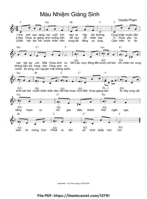 Mầu nhiệm Giáng Sinh - Cecilia Phạm - trang 1