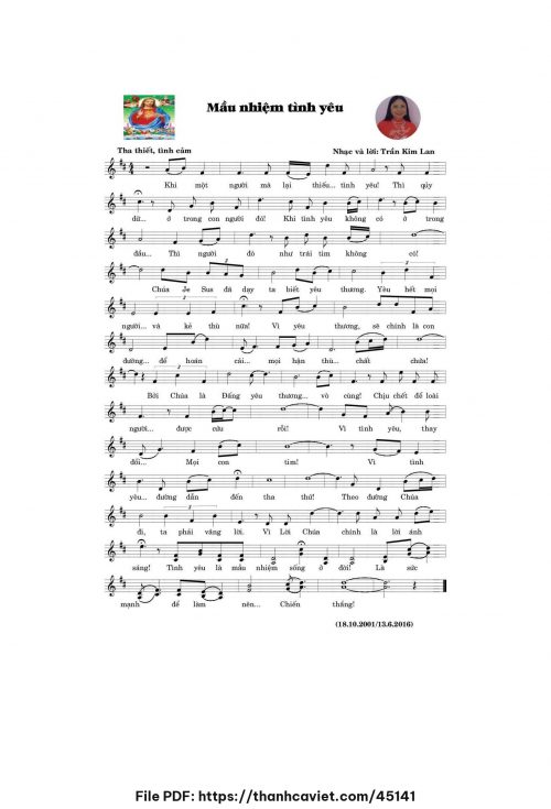 Mầu nhiệm tình yêu - Trần Kim Lan - trang 1