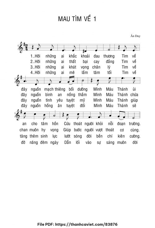 Mau tìm về 1 - Ân Duy - trang 1