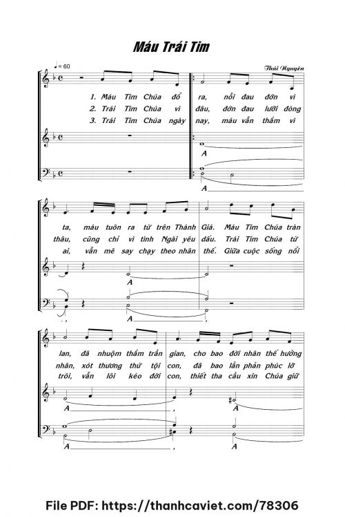 Máu Trái Tim - Lm. Thái Nguyên - trang 1