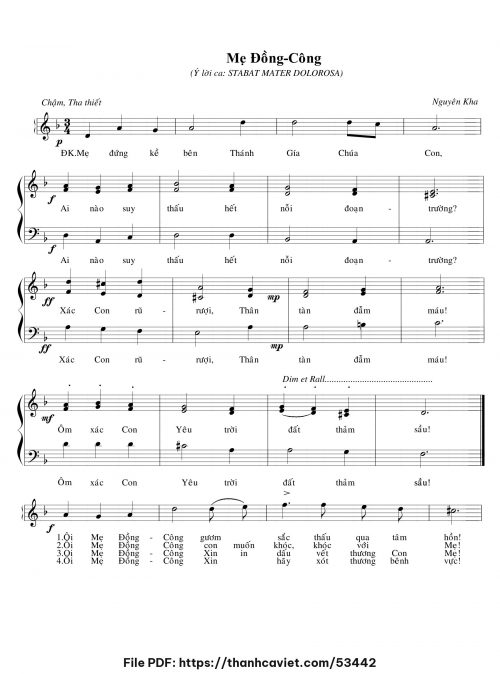 Mẹ Đồng Công - Nguyên Kha - trang 1