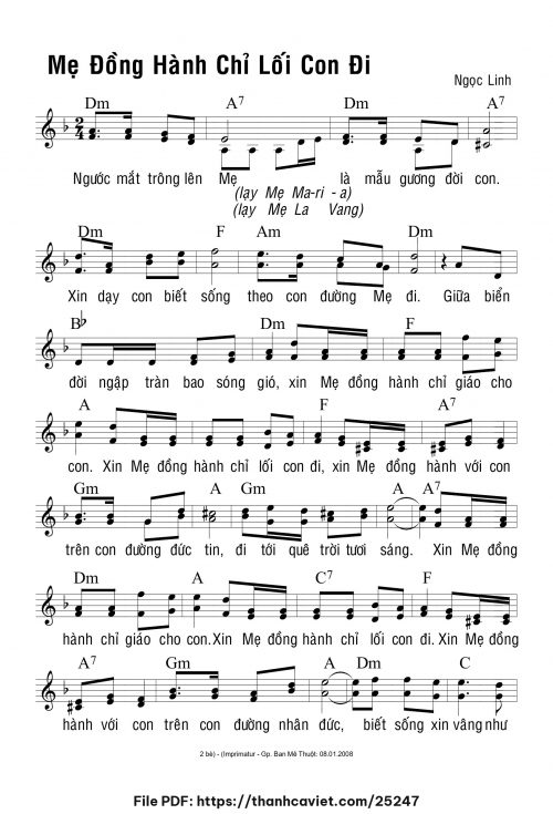 Mẹ đồng hành chỉ lối con đi - Ngọc Linh - trang 1