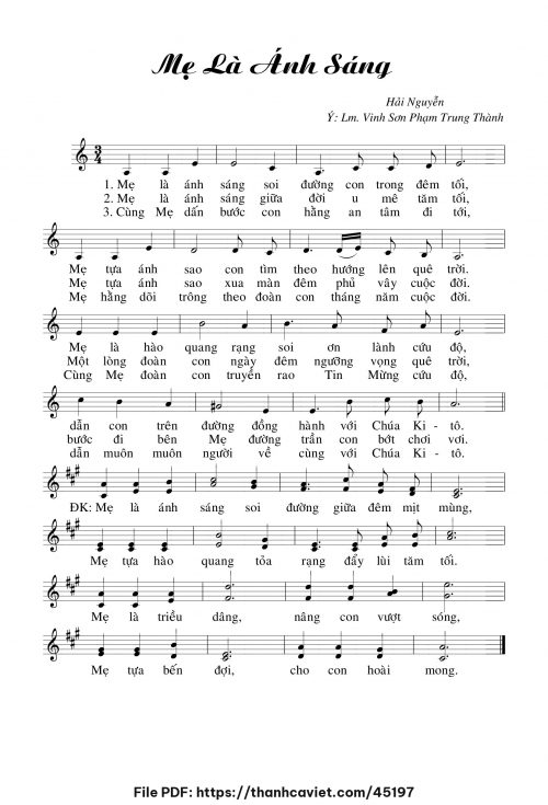 Mẹ là ánh sáng - Hải Nguyễn - trang 1