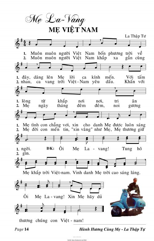 Mẹ La Vang Mẹ Việt Nam - Lm. La Thập Tự - trang 1