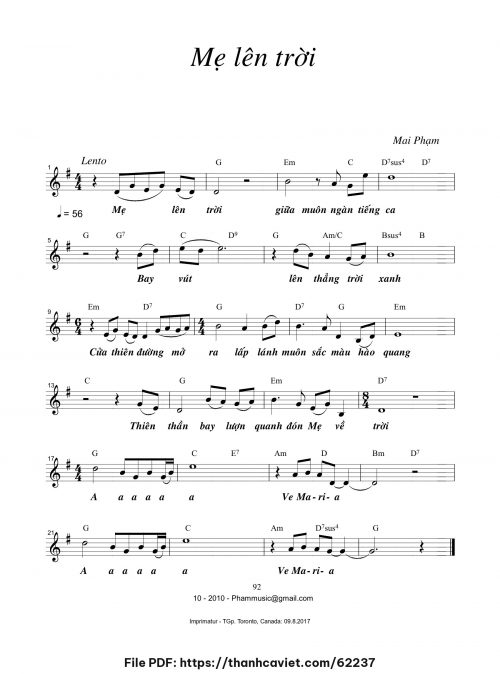 Mẹ lên trời - Mai Phạm - trang 1