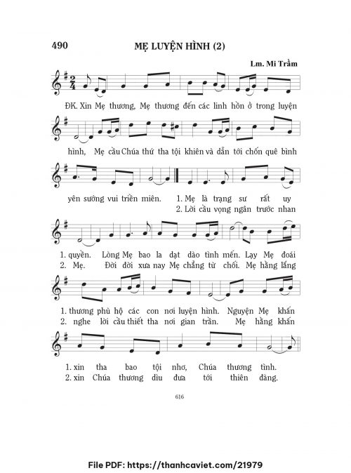 Mẹ luyện hình 2 - Lm. Mi Trầm - trang 1