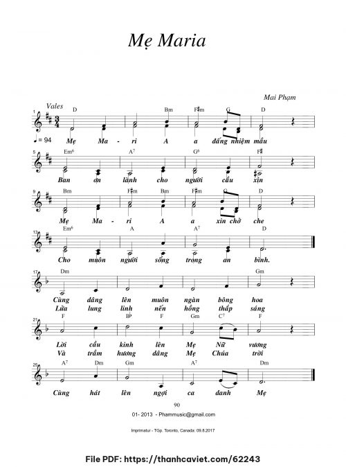 Mẹ Maria - Mai Phạm - trang 1