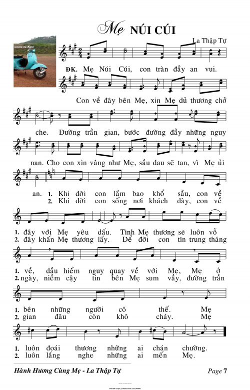 Mẹ Núi Cúi - Lm. La Thập Tự - trang 1