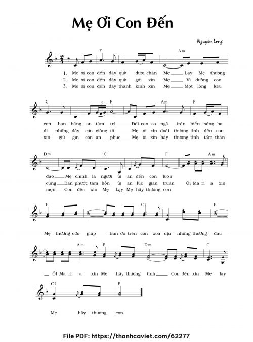 Mẹ ơi con đến - Nguyên Long - trang 1