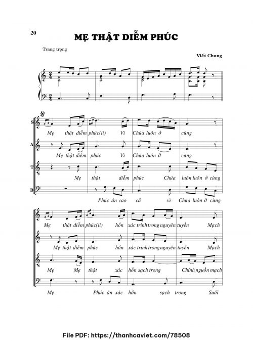 Mẹ thật diễm phúc - Viết Chung - trang 1