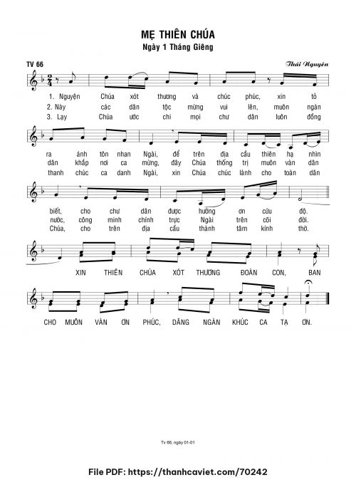 Mẹ Thiên Chúa - Lm. Thái Nguyên - trang 1