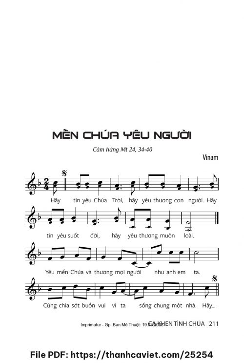 Mến Chúa yêu người - Vinam - trang 1