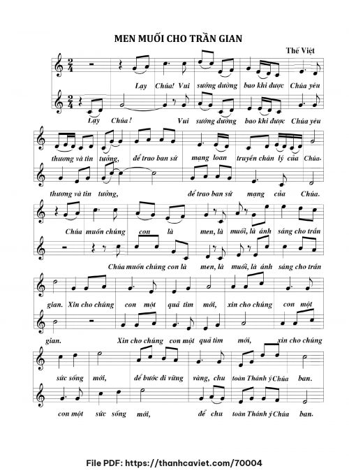 Men muối cho trần gian - Thế Việt - trang 1