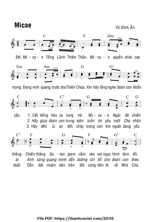 Micae - Vũ Đình Ân - trang 1