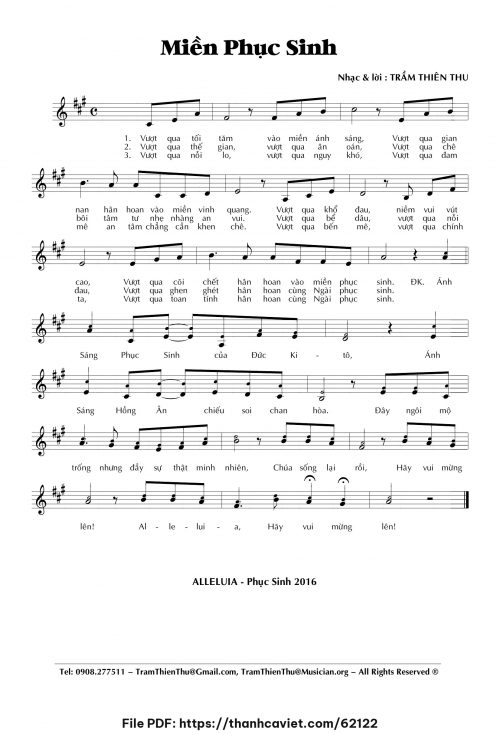 Miền Phục Sinh - Trầm Thiên Thu - trang 1