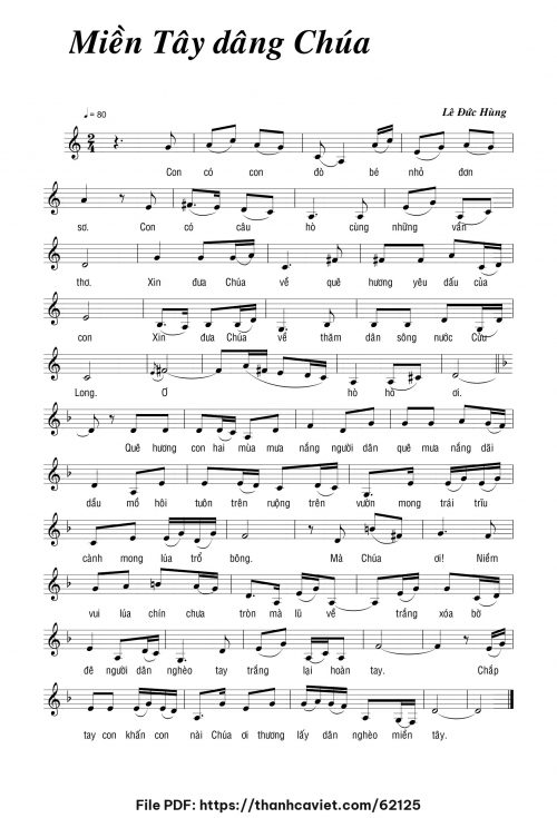 Miền tây dâng Chúa - Lê Đức Hùng - trang 1