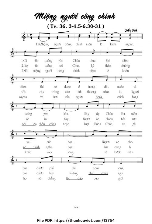 Miệng người công chính - Quốc Vinh - trang 1