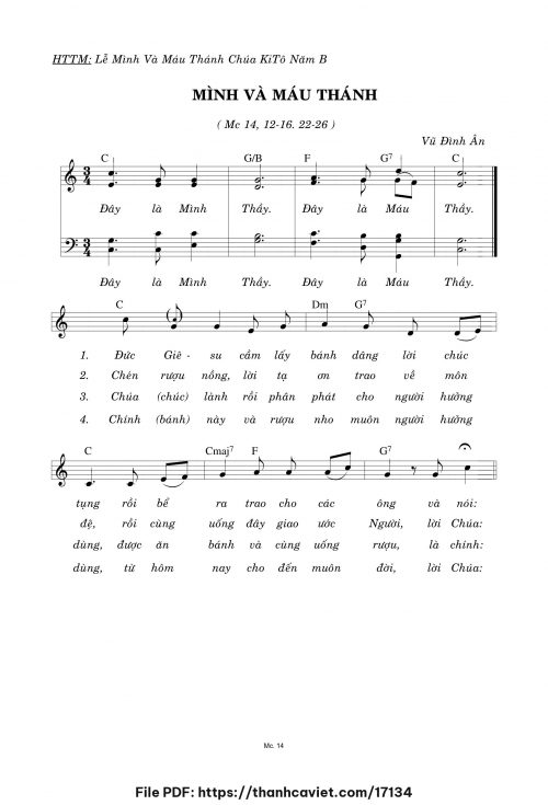 Mình và Máu Thánh - Vũ Đình Ân - trang 1