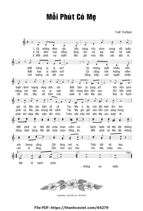 Mỗi phút có Mẹ - Thế Thông - trang 1
