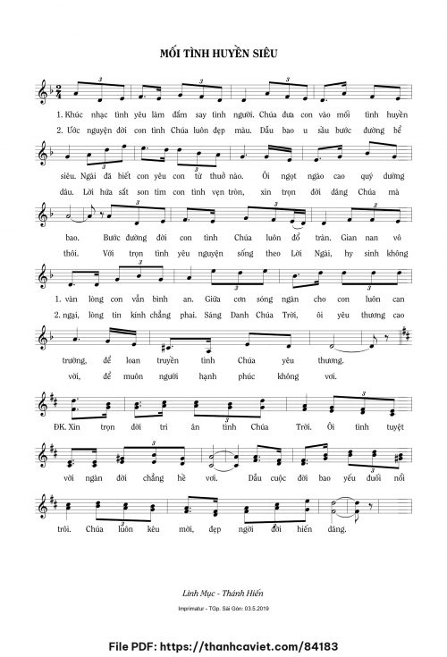 Mối tình huyền siêu - Sr. Hiền Hòa - trang 1