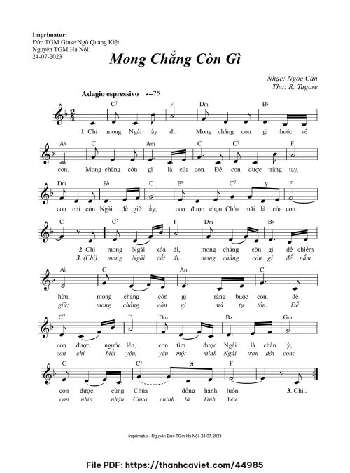Mong chẳng còn gì - Ngọc Cẩn - trang 1