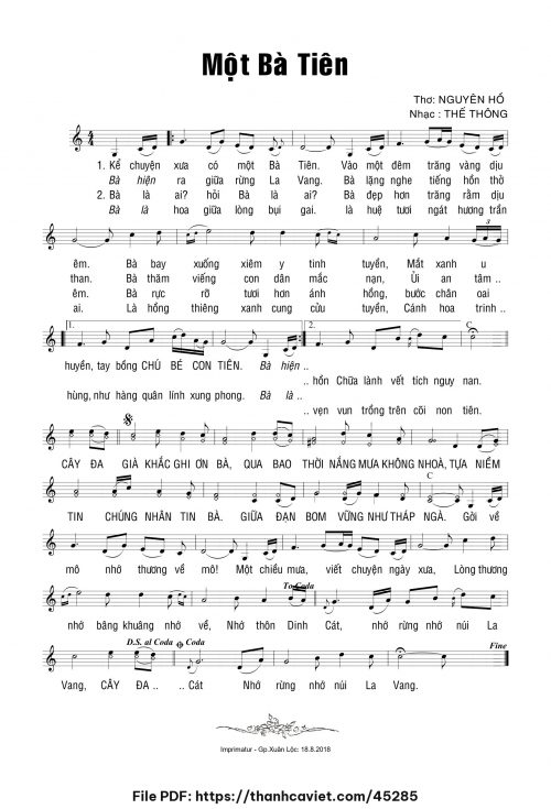 Một Bà Tiên - Thế Thông - trang 1