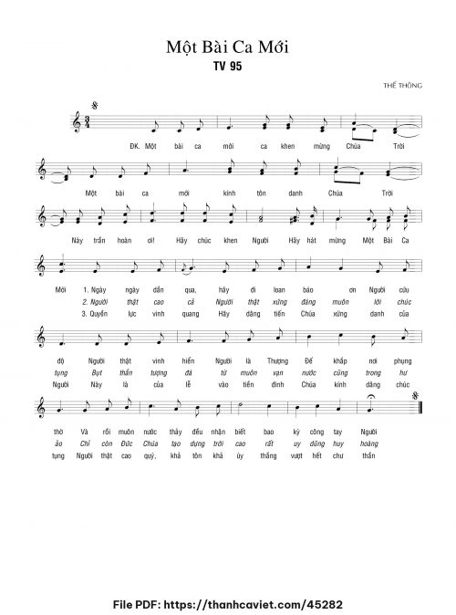 Một bài ca mới - Thế Thông - trang 1