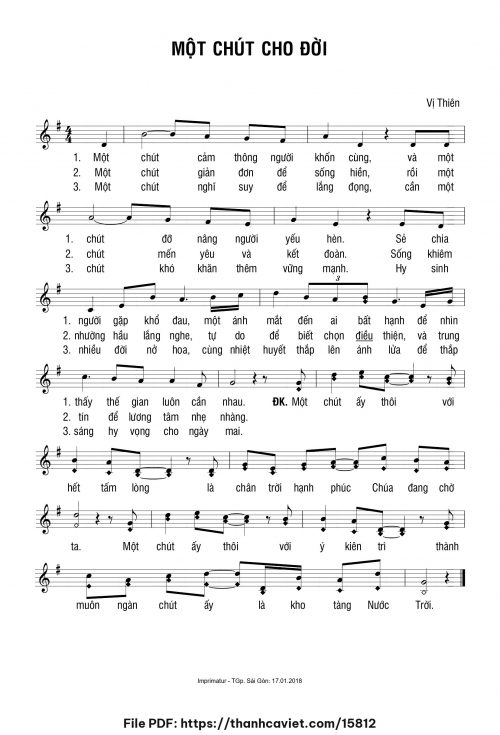Một chút cho đời - Vị Thiên - trang 1