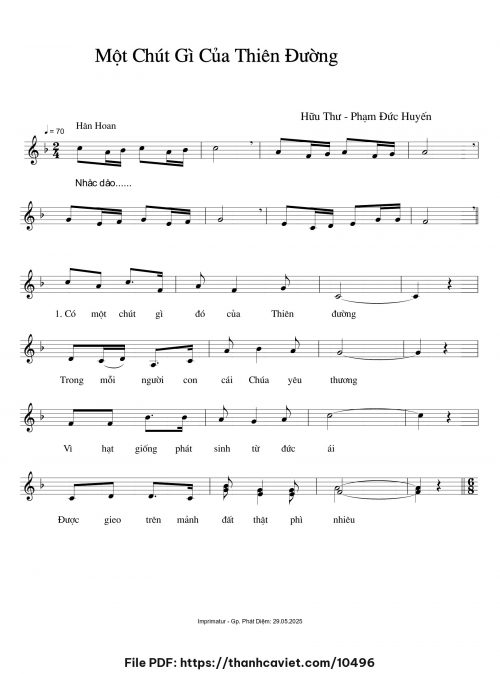 Một chút gì của Thiên Đường - Phạm Đức Huyến - trang 1