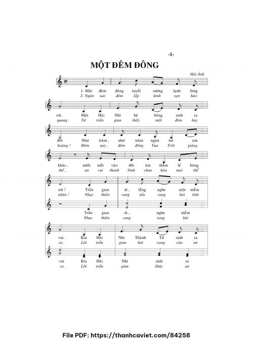 Một đêm đông - Hải Ánh - trang 1