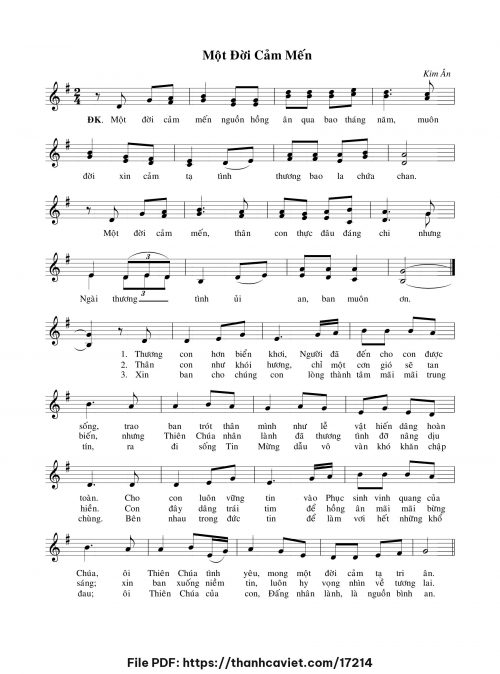 Một đời cảm mến - Kim Ân - trang 1