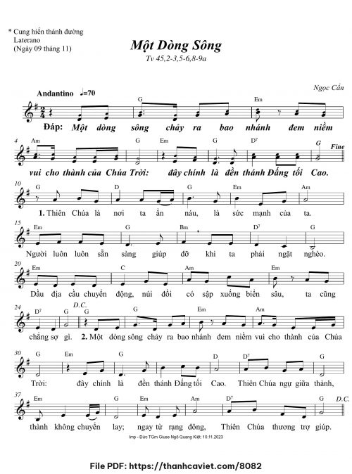Một dòng sông - Ngọc Cẩn - trang 1