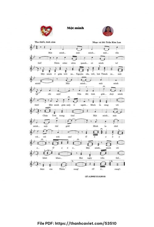 Một mình - Trần Kim Lan - trang 1