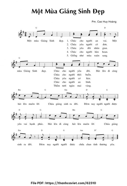 Một mùa Giáng Sinh đẹp - Cao Huy Hoàng - trang 1