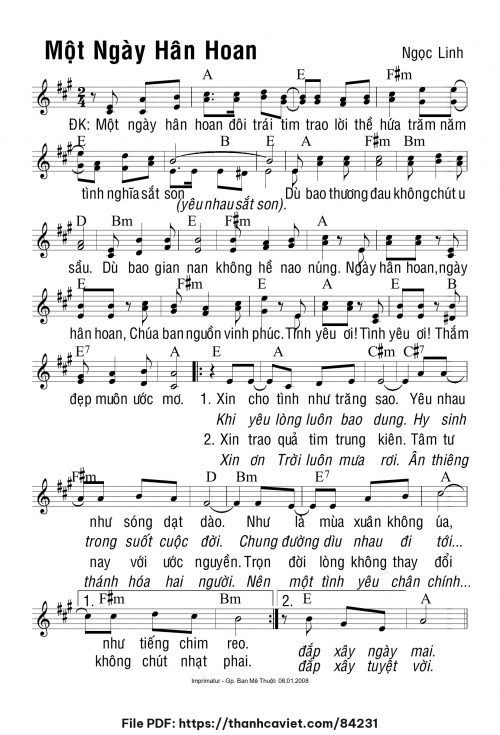 Một ngày hân hoan - Ngọc Linh - trang 1