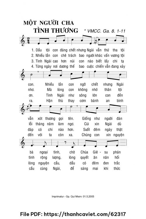 Một người Cha tình thương - Lm. La Thập Tự - trang 1