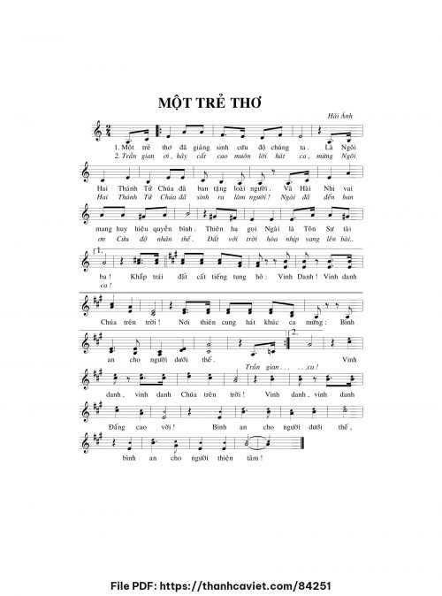 Một trẻ thơ - Hải Ánh - trang 1