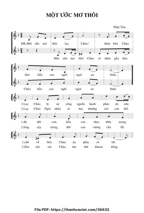 Một ước mơ thôi - Nhật Tân - trang 1