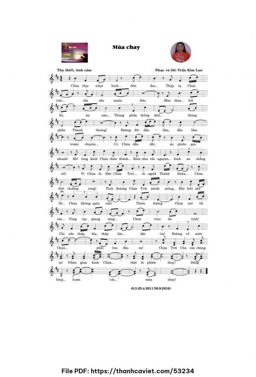 Mùa chay - Trần Kim Lan - trang 1