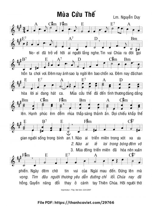 Mùa cứu thế - Lm. Nguyễn Duy - trang 1
