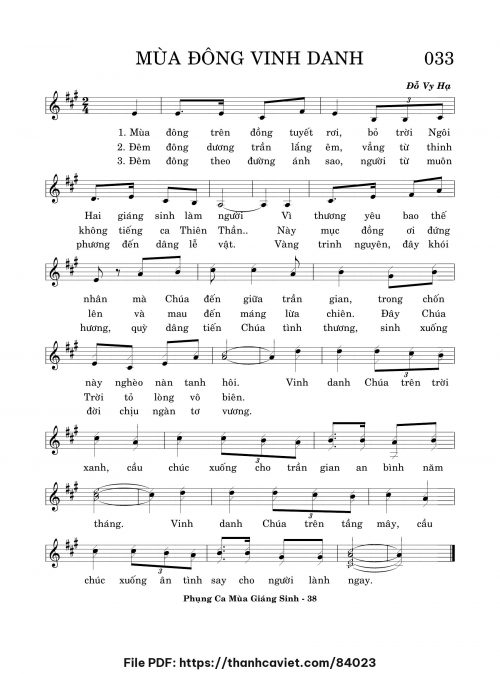 Mùa đông vinh danh - Đỗ Vy Hạ - trang 1