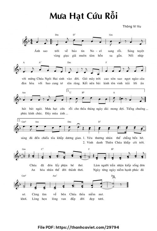 Mưa hạt cứu rỗi - Thông Vi Vu - trang 1