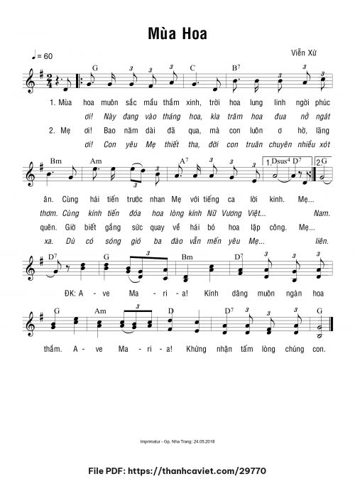 Mùa hoa - Viễn Xứ - trang 1