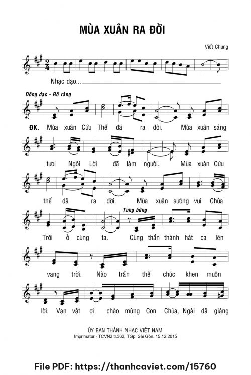 Mùa xuân ra đời - Viết Chung - trang 1