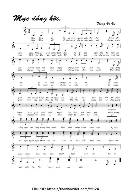 Mục đồng hỡi - Thông Vi Vu - trang 1