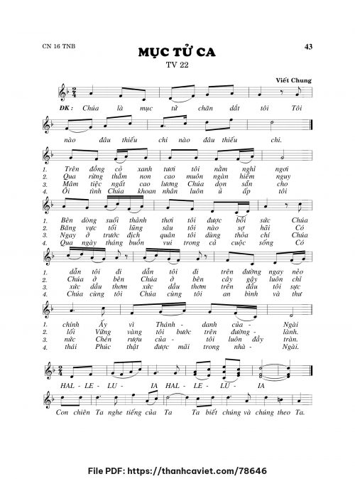 Mục tử ca - Viết Chung - trang 1
