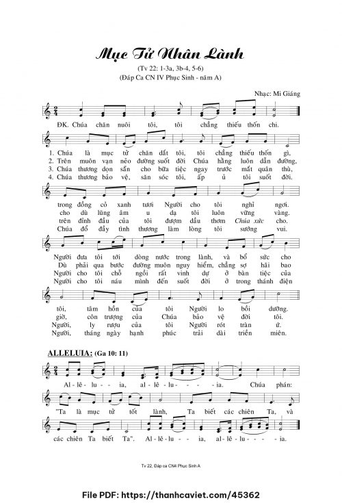 Mục tử nhân lành - Mi Giáng - trang 1